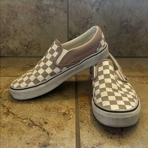 Checkered Slip-On Shoes